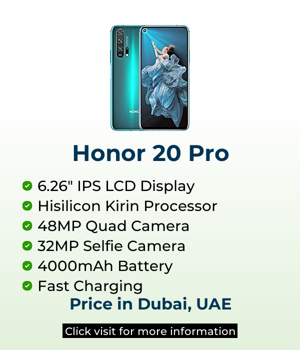 Explore Honor 20 Pro latest prices on Mobileinto
