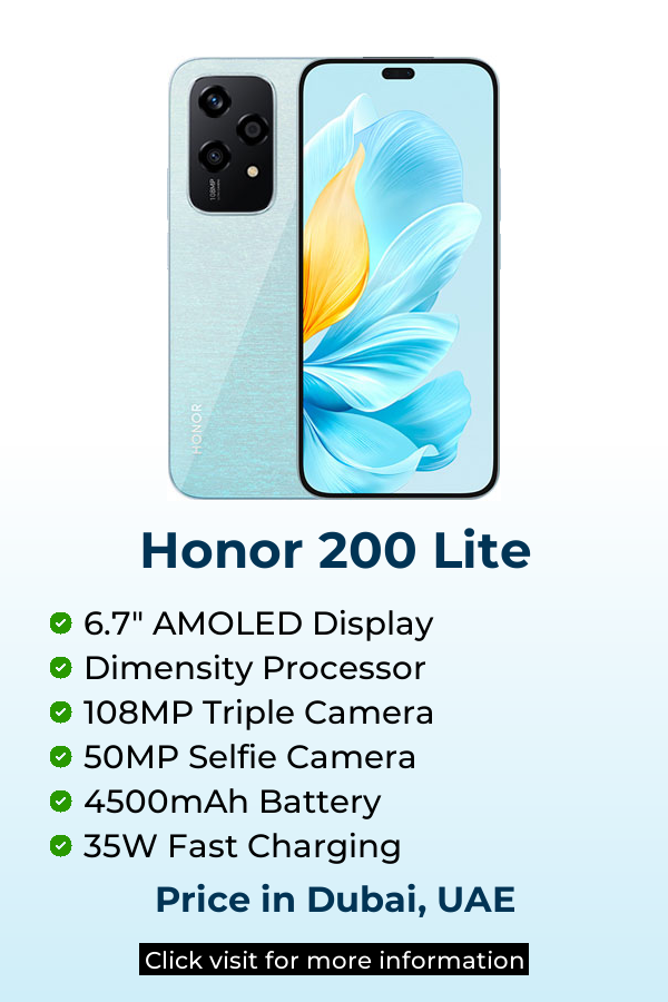 Explore Honor 200 Lite latest prices on Mobileinto