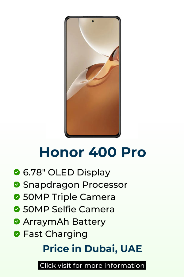 Explore Honor 400 Pro latest prices on Mobileinto