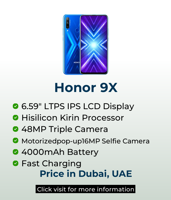 Explore Honor 9X latest prices on Mobileinto