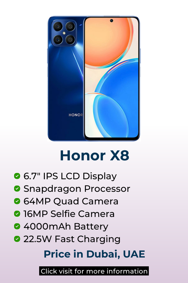 Explore Honor X8 latest prices on Mobileinto