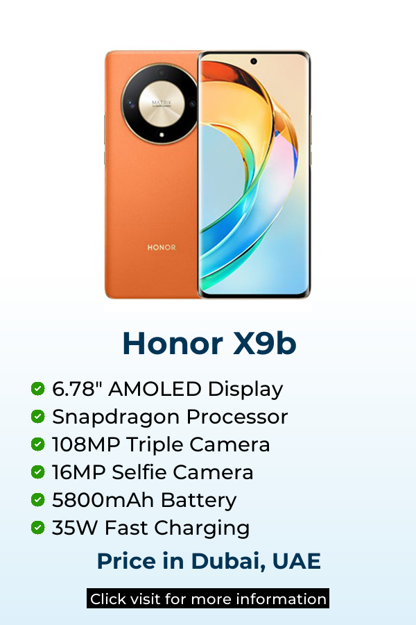 Explore Honor X9b latest prices on Mobileinto