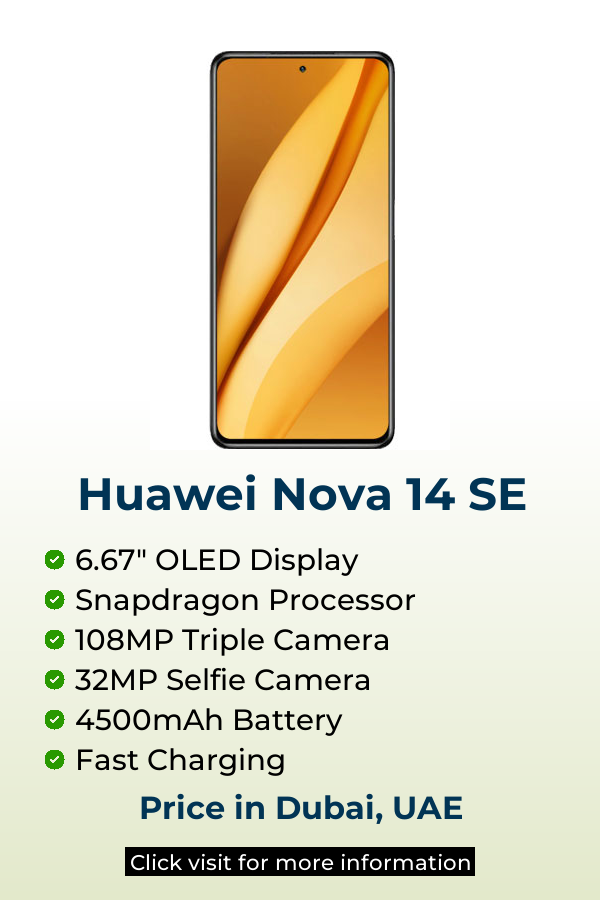 Explore Huawei Nova 14 SE latest prices on Mobileinto