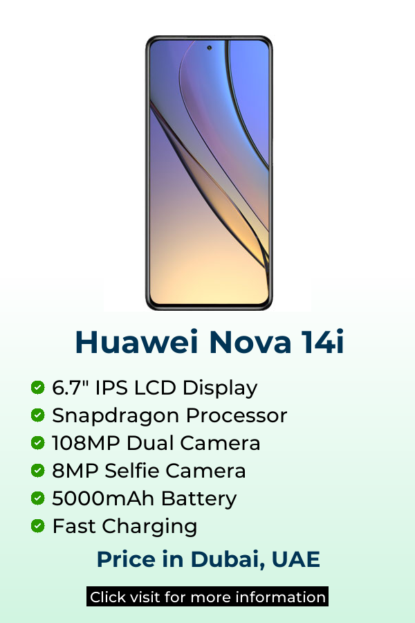 Explore Huawei Nova 14i latest prices on Mobileinto