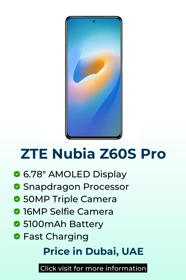 Explore ZTE Nubia Z60S Pro latest prices on Mobileinto